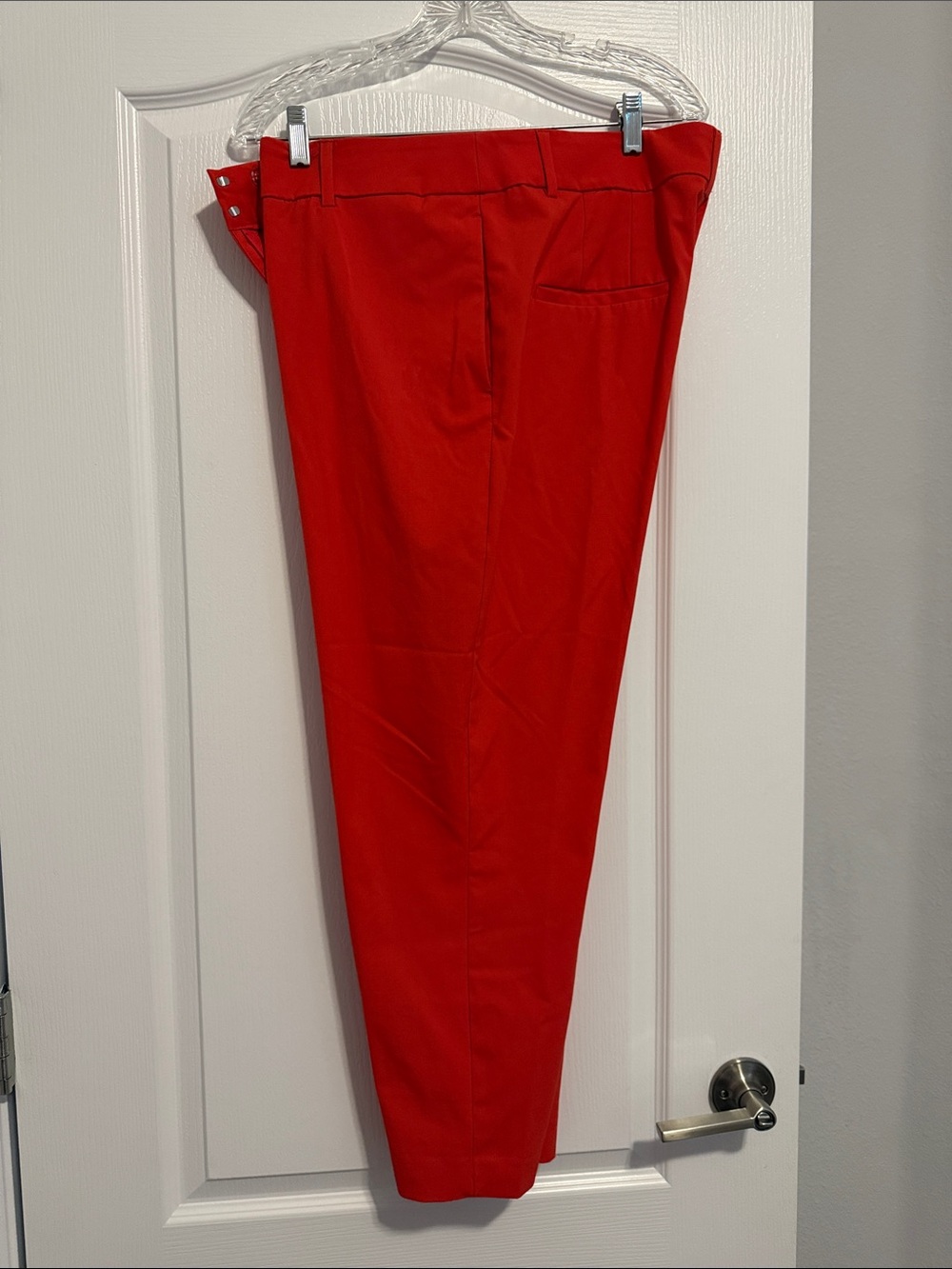 Women’s orange Dress Pants - Classic Straight Fit
